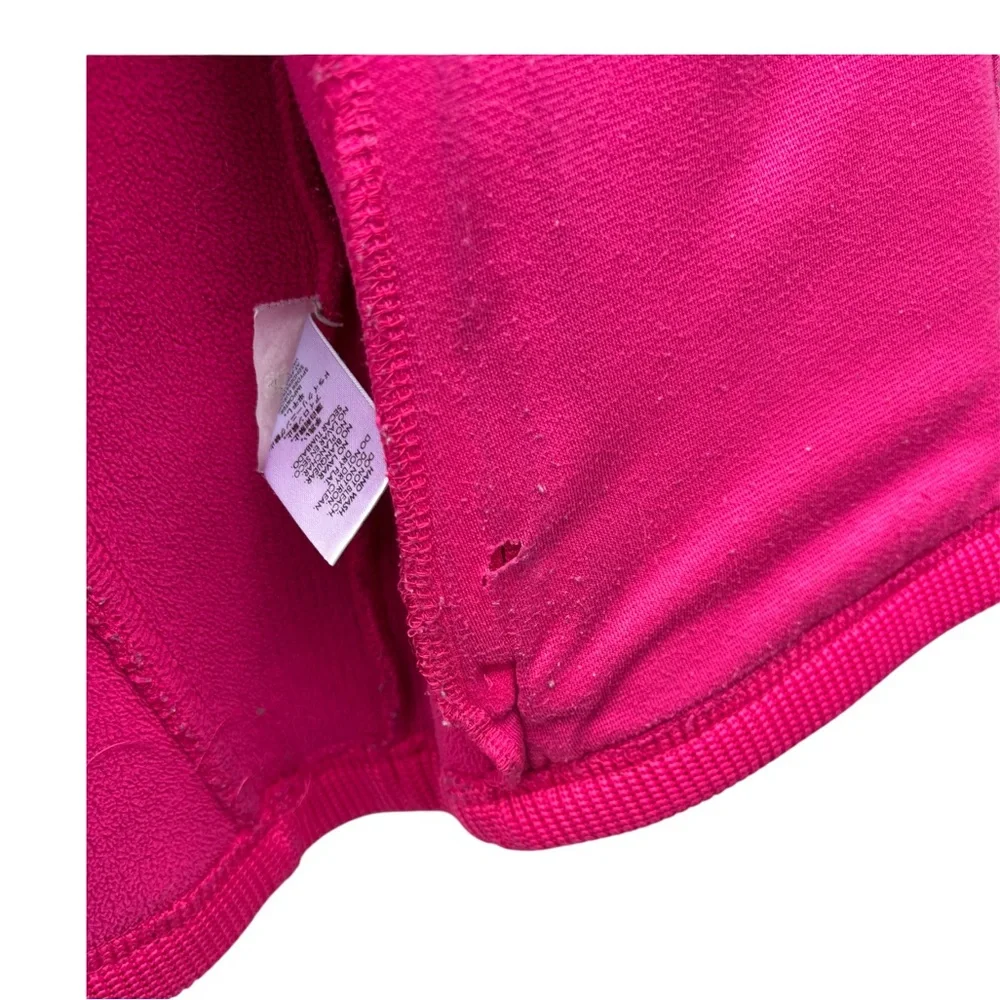 Spyder Girls XL Bright Pink Knit Endure Full Zip Fleece Lined Stryke Ski Jacket